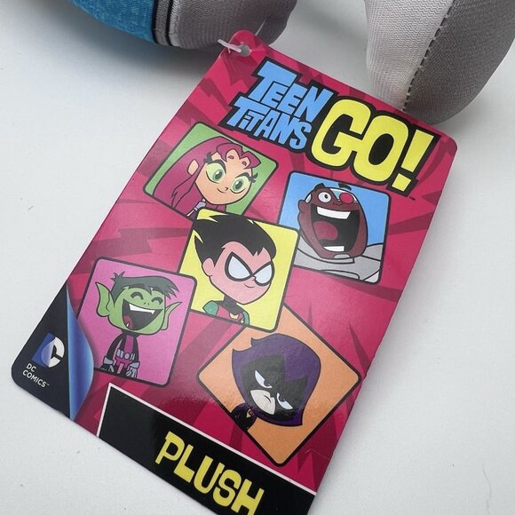 Lot 3 Toy Factory Teen Titans Go Plush Beast Boy, Robin, Cyborg Cartoon Network - Picture 14 of 14